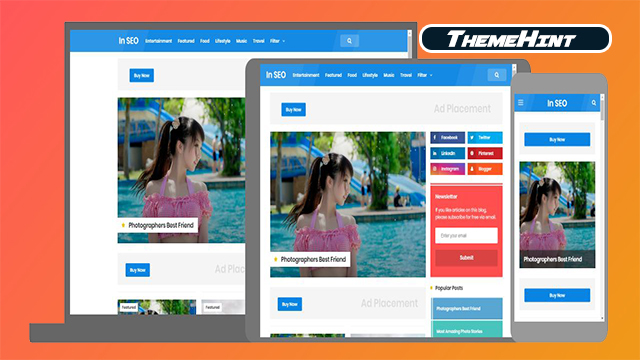In Seo Pro Premium Blogger Template Free Download by ThemeHint