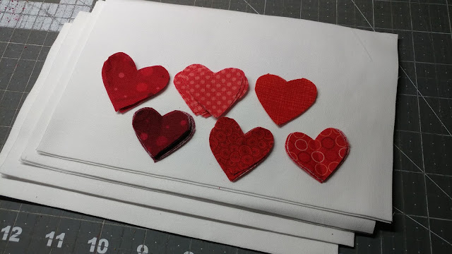 Fabric hearts