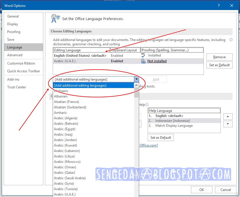 Menjadikan Microsoft Word Bahasa Indonesia