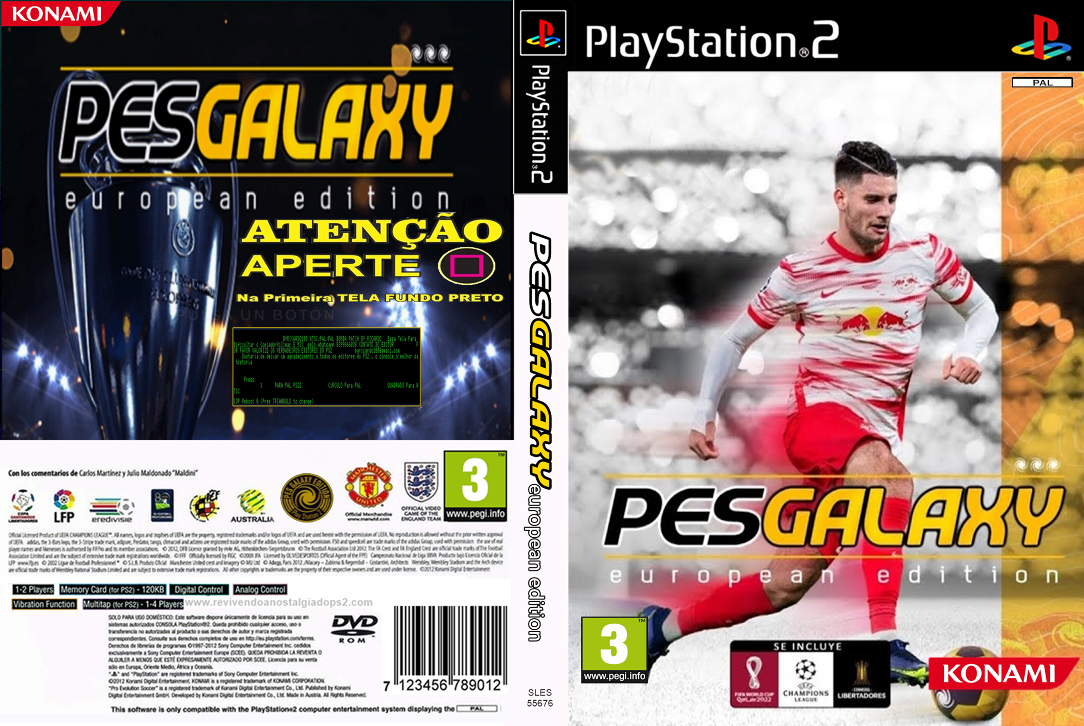 Meu PS2 Nostalgia: PES 2012 Furia Patch V1 DVD ISO PS2