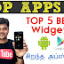 Tamil Tech TOP APPS #8 - TOP 5 Best Widgets