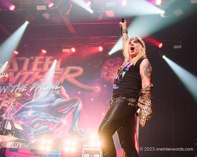 Steel Panther at History on September 14, 2023 Photo by John Ordean at One In Ten Words oneintenwords.com toronto indie alternative live music blog concert photography pictures photos nikon d750 camera yyz photographer