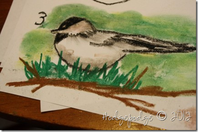 Chicadee pastel tutorial