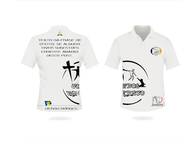 Modelo de Camisa Uniforme para Clube de Jovens Adventista, Ministério da Música e Desbravadores