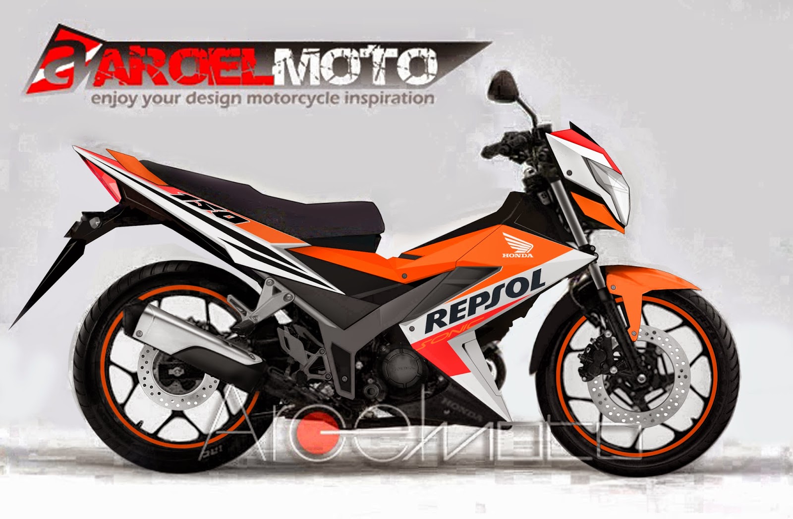 Update striping untuk renderan sonic 150 edisi REPSOL