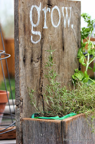 Rustic Wood Planter