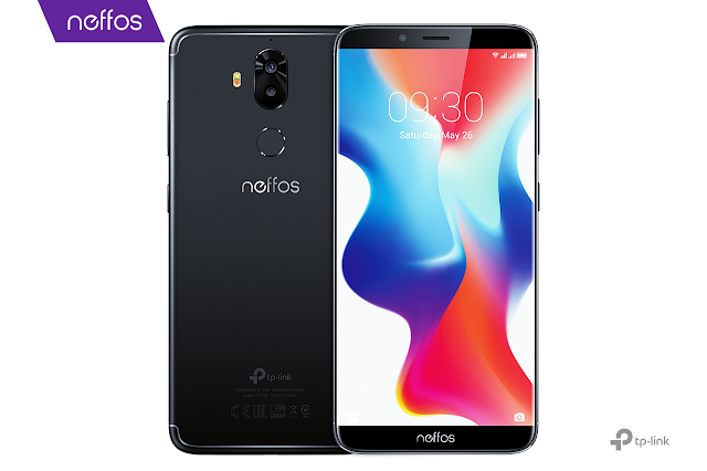 Neffos X9 is equipped with 13- and 5-megapixel rear cameras, and 8-megapixel camera on the front.