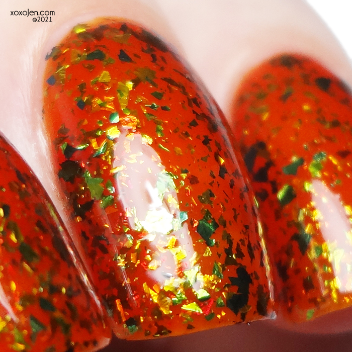 xoxoJen's swatch of Bluebird Lacquer Pumpkin Smash