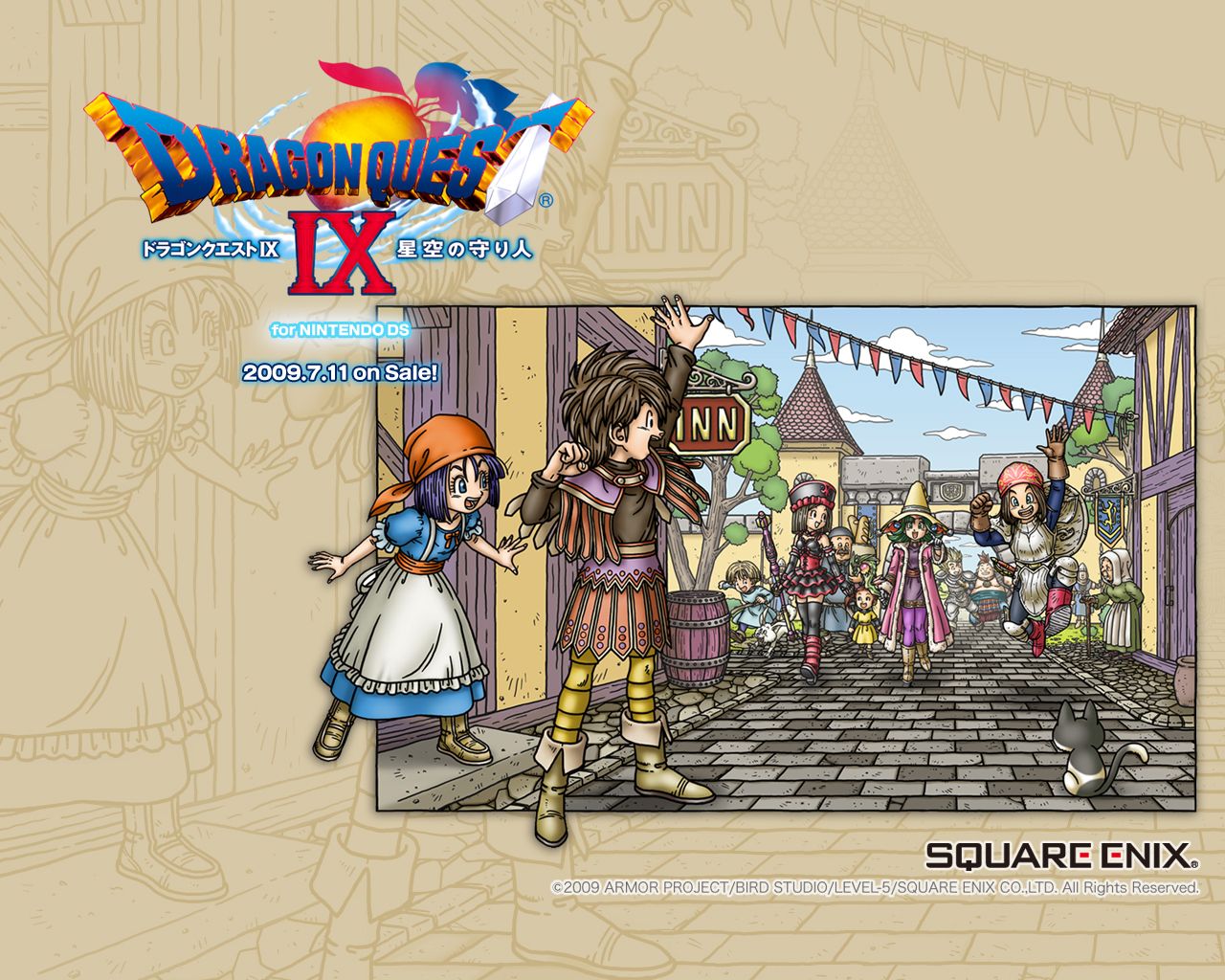 FrenteRojo Videojuegos (Blog): Fondos de pantalla Dragon Quest IX DS