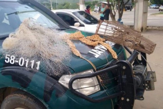  Polícia ambiental flagra pesca predatória na zona rural de Italva