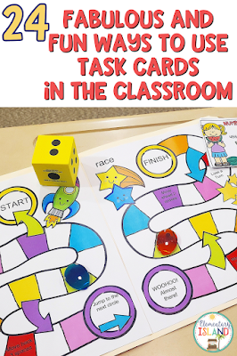 Game board with Task Cards Pin