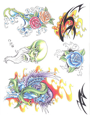 Tattoo Flash Ed Lee Set 6