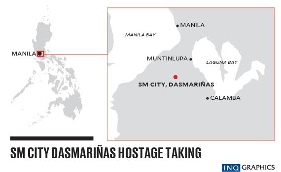 1 Tewas dan 3 Luka-Luka Dalam Penyanderaan di Mal SM Dasmariñas Filipina