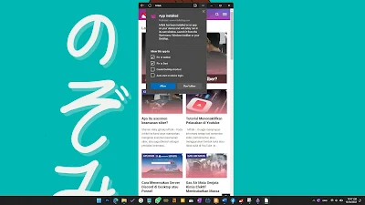 Cara Install Web App Microsoft Edge