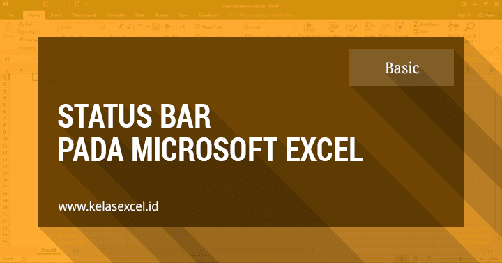 Status Bar Pada Microsoft Excel