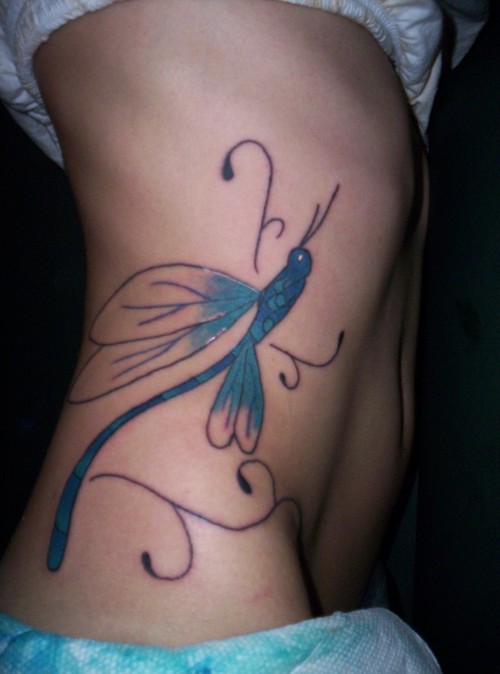 Rib Dragonfly Tattoo If you go to your local tattoo parlor to discuss 