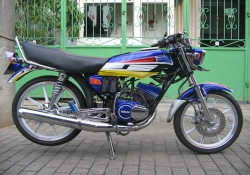 GAMBAR MODIFIKASI MOTOR YAMAHA RX KING PELANGI STYLE AIRBRUSH RAINBOW