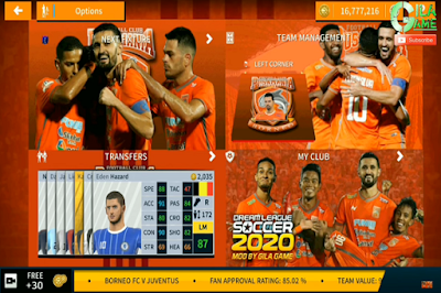 Download Game Android DLS Spesial Borneo FC Shopee Liga 1 2019/2020