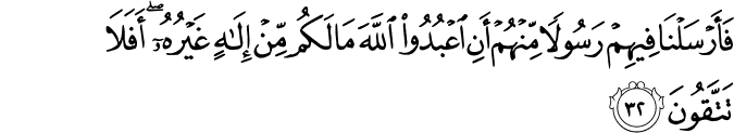 Surat Al Mu'minun Ayat 14 Translate Melayu