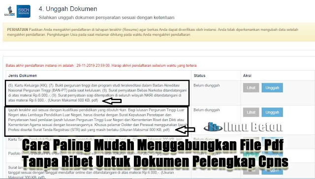 Cara Paling Mudah Menggabungkan File Pdf Tanpa Ribet Untuk Dokumen Pelengkap Cpns