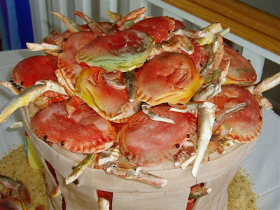 Get ready for this It's a wedding cake The crabs corn and even the 