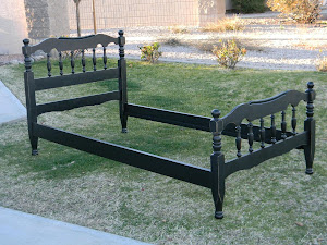 Black Vintage Twin Bed  *SOLD*