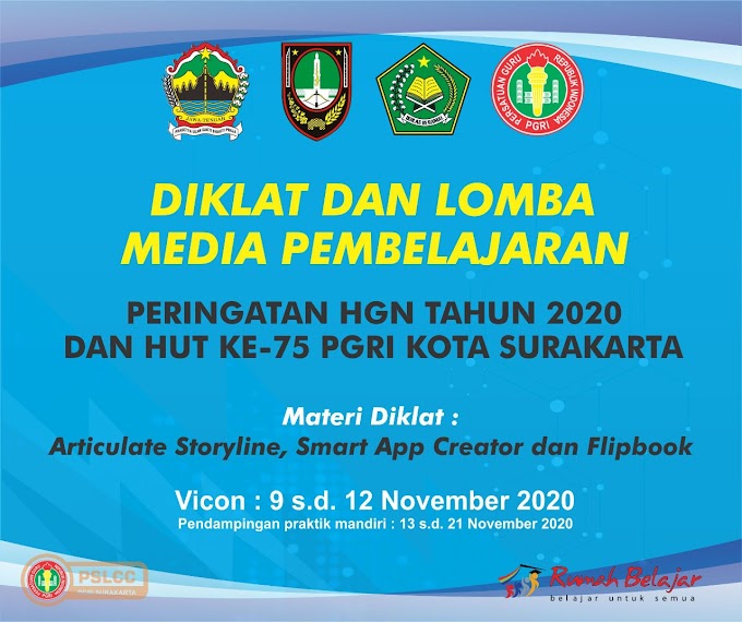 Pembukaan Diklat & Lomba HGN - HUT PGRI 2020 Kota Surakarta