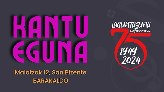 Igandean, maiatzak 12, Kantu Eguna San Bizenten / El domingo 12 de mayo, Kantu Eguna en San Bizente