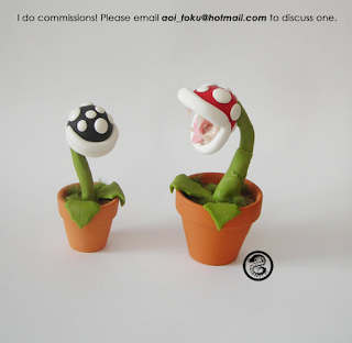 piranha plant statue