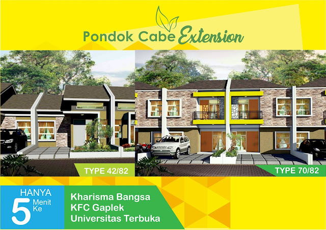 Rumah baru murah dijual di Pondok Cabe www.rumah-hook.com