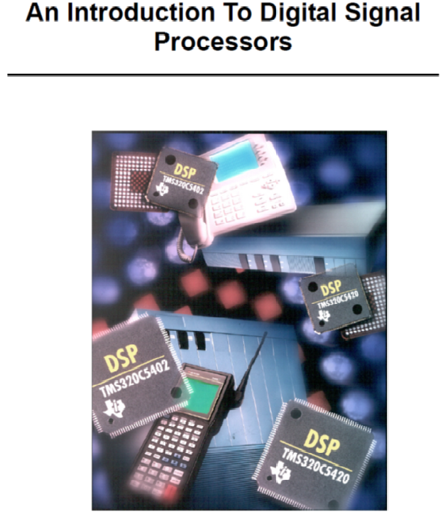 Into to Digital Signal Processors