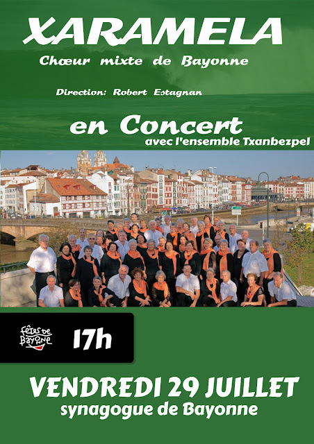 Concert du Chœur Xaramela et ensemble Txanbezpel Bayonne 2022