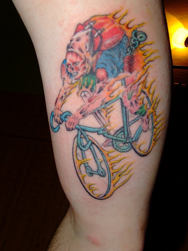 Biker Tats Tattoo Motive Unfamiliar Area