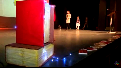 big book prop on stage