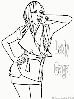 Mewarnai Gambar Lady Gaga