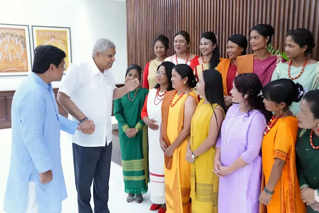 Meghalaya SHG Women Meet Vice President Dhankhar in New Delhi