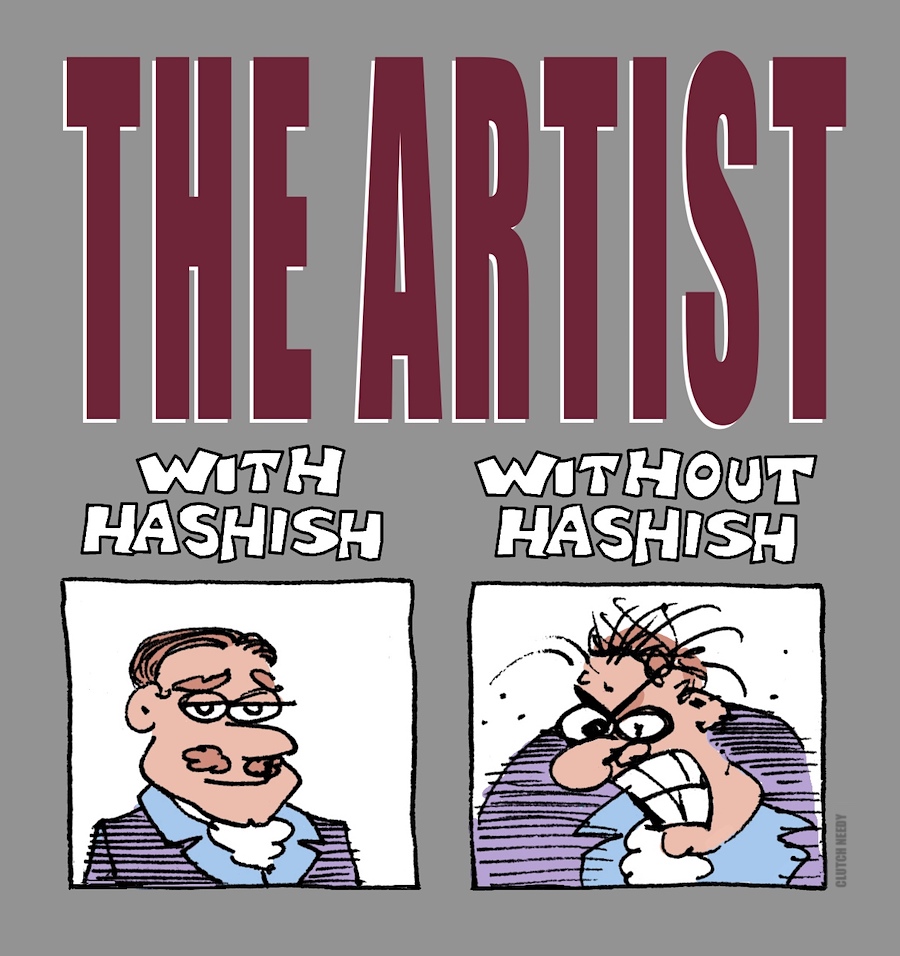 ARTIST & HASHISH cartoon Clutch Needy