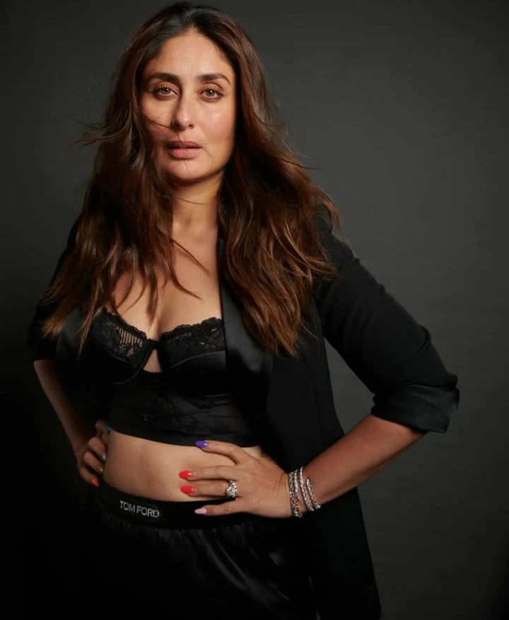 Kareena Kapoor pantsuit cleavage bollywood actress