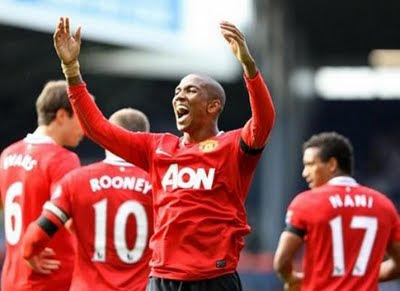 Ashley Young Manchester United vs West Brom Barclays Premier League