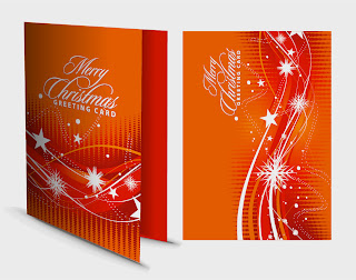 クリスマス グリーティングカード テンプレート christmas greeting card template イラスト素材1