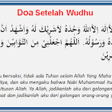 Doa Setelah Wudhu Pendek