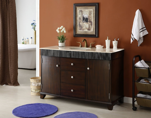 Adelina 54 inch Contemporary Style Bathroom Vanity Cabinet