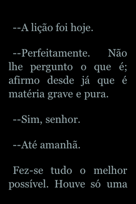 Foto mostrando um texto com a ampliação máxima proporcionada pela app Kindle