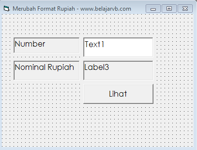 Cara Membuat Format Rupiah Pada VB 6.0