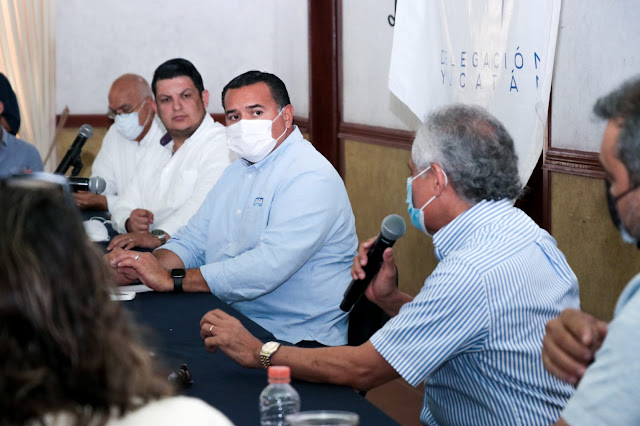 Presenta Canaive Yucatán necesidades del sector al candidato del PAN a la alcaldía de Mérida, Renán Barrera