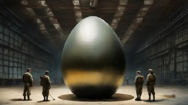 Ένα μεταλλικό UFO σε σχήμα αυγού αποθηκεύτηκε στην περιοχή 51, λέει ο στρατιωτικός εργολάβος