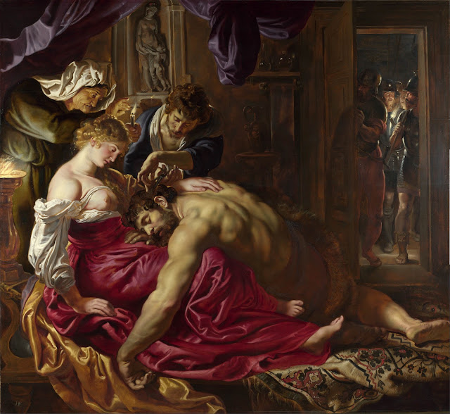 Samson,Delilah,Rubens