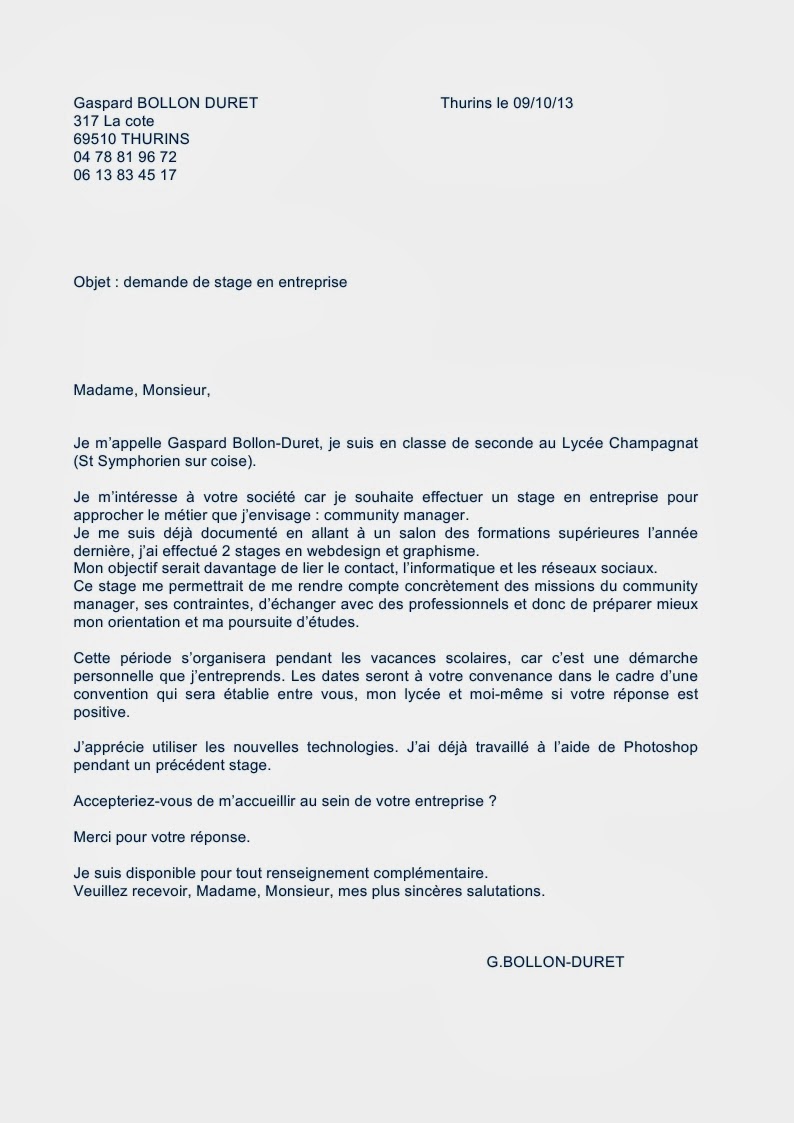 Lettre De Motivation Mise En Rayon