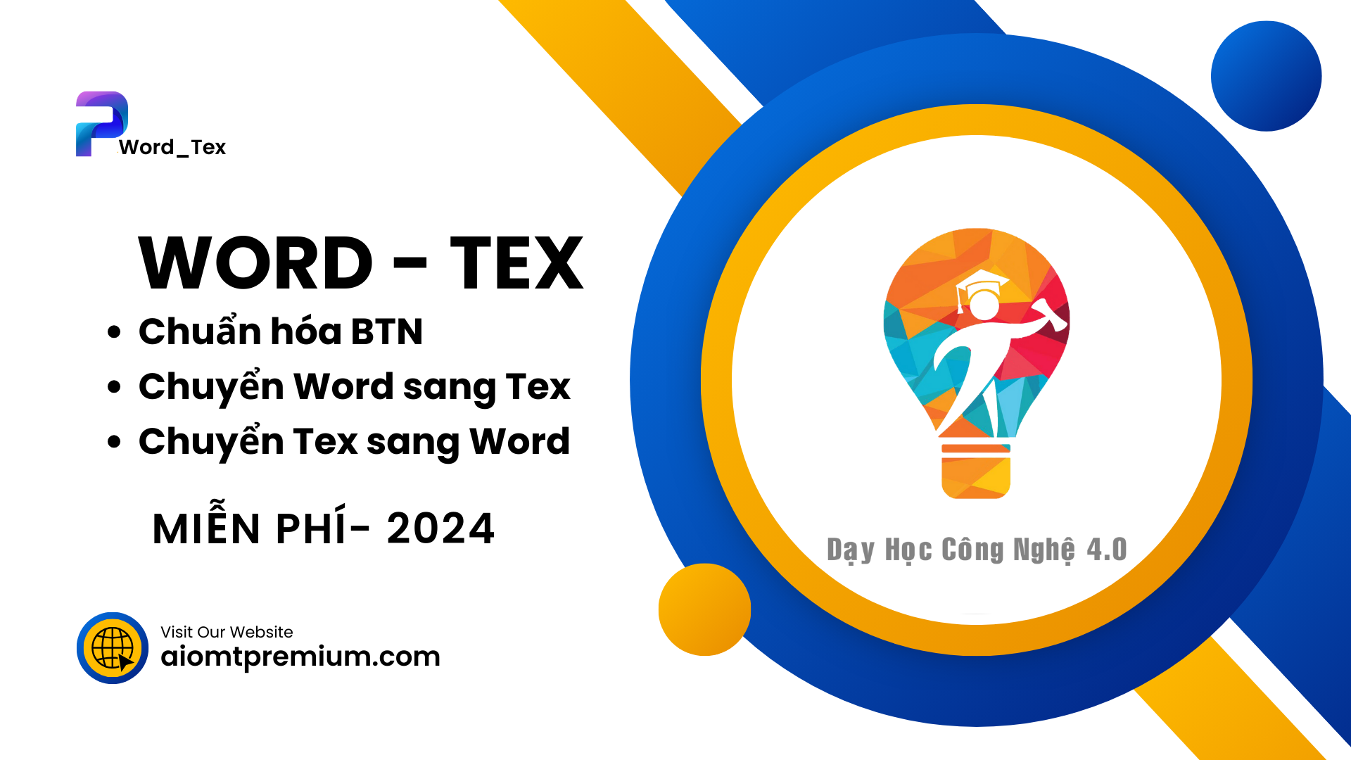 P_Word_Tex chuyển Word sang Tex và Tex sang Word miễn phí