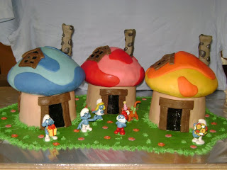 Smurfs cakes for children parties